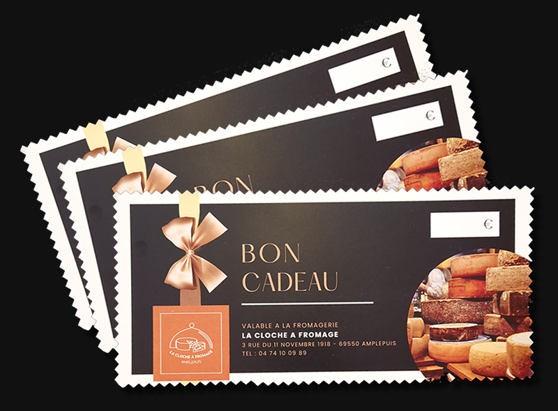 Bon cadeaux fromagerie Amplepuis